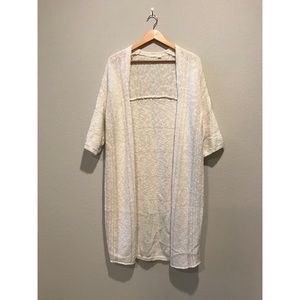 Gap Ivory open tunic sweater